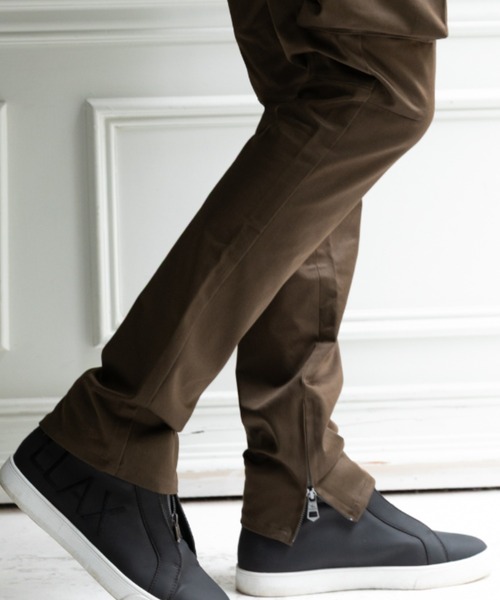 1piu1uguale3 RELAX（ウノピュウノウグァーレトレリラックス）の「【EC限定】1PIU1UGUALE3 RELAX/ウノピゥ ウノ ウグァーレ トレ リラックス/BRIGHT STRETCH DROP CLOTCH PANTS（カーゴパンツ・メンズ・ブラック/カーキ・SMALL/XX-LARGE/X-LARGE/LARGE/MEDIUM）」の8枚目の写真