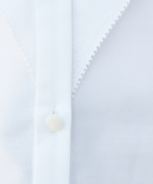 qualite(カリテ)の「ラッフルカラーVネックブラウス(シャツ/ブラウス・レディース・ブラック/カーキ/オフホワイト・フリー)」の18枚目の写真