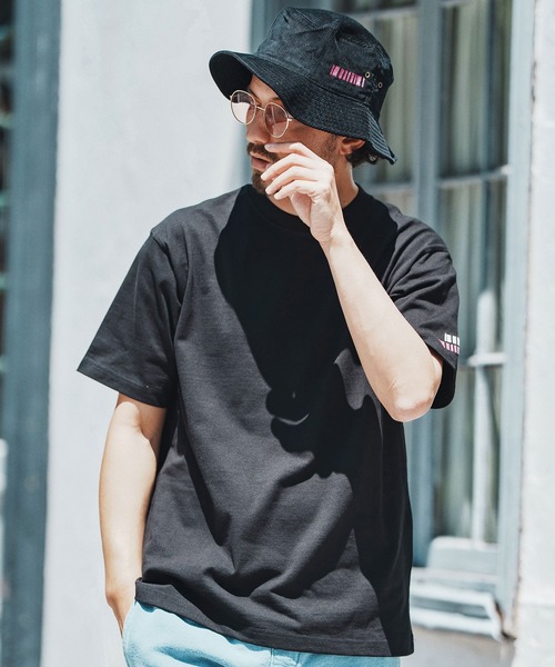 mko12921- Barcode Embroidery Corduroy Buket Hat バケットハット