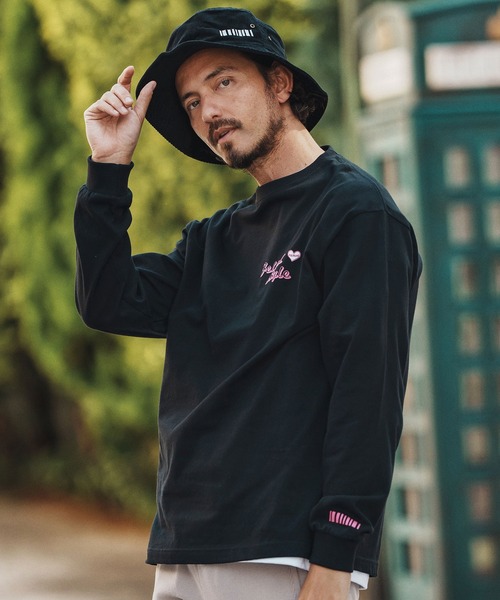 mko12921- Barcode Embroidery Corduroy Buket Hat バケットハット