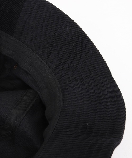 mko12921- Barcode Embroidery Corduroy Buket Hat バケットハット