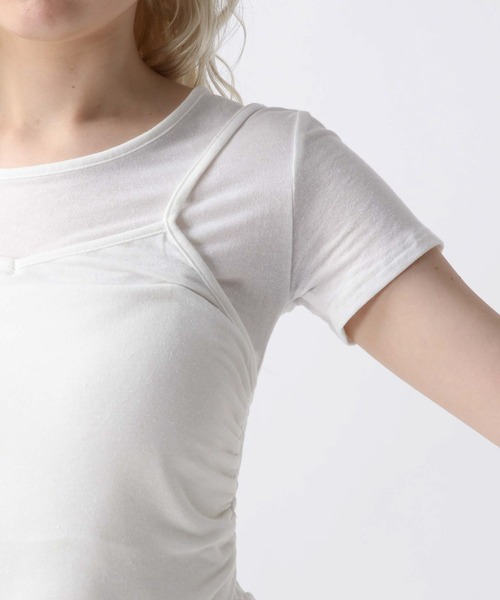 FOREVER 21(フォーエバー トゥエンティーワン)の「【2025SS】ドッキングフリルヘムTシャツ(Tシャツ/カットソー・レディース・ホワイト/ブラック/ブラウン・FREE)」の20枚目の写真