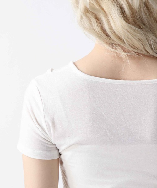 FOREVER 21(フォーエバー トゥエンティーワン)の「【2025SS】ドッキングフリルヘムTシャツ(Tシャツ/カットソー・レディース・ホワイト/ブラック/ブラウン・FREE)」の22枚目の写真