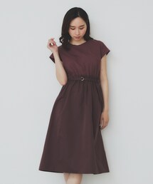 ドッキングフレアワンピース【洗濯機洗い可】