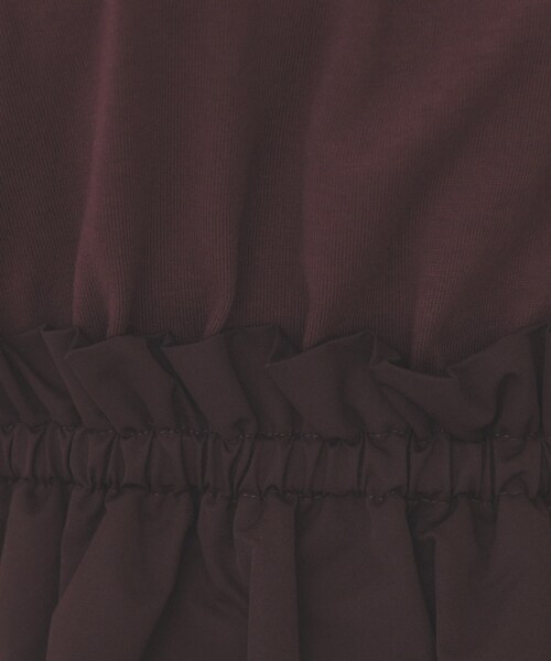 index（インデックス）の「ドッキングフレアワンピース【洗濯機洗い可】（ワンピース・レディース・ブラック系4/ダークブラウン系4/ベージュ系その他7・40/38/42/36）」の10枚目の写真