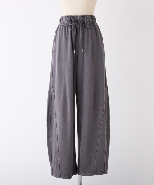 one after another NICE CLAUP（ワンアフターアナザーナイスクラップ）の「セットアップで着れる/スウェットカーブパンツ（スウェットパンツ・レディース・ピンク/杢グレー/チャコールグレー・FREE）」の12枚目の写真