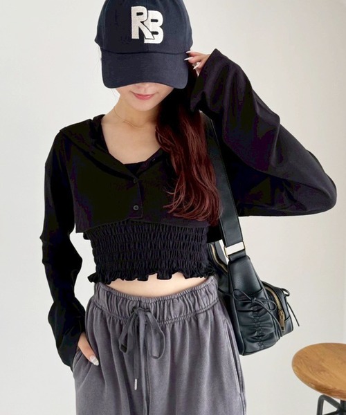 one after another NICE CLAUP（ワンアフターアナザーナイスクラップ）の「セットアップで着れる/スウェットカーブパンツ（スウェットパンツ・レディース・ピンク/杢グレー/チャコールグレー・FREE）」の22枚目の写真