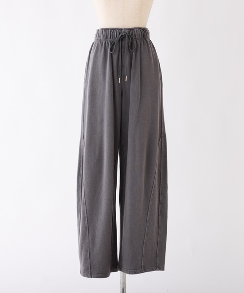 one after another NICE CLAUP（ワンアフターアナザーナイスクラップ）の「セットアップで着れる/スウェットカーブパンツ（スウェットパンツ・レディース・ピンク/杢グレー/チャコールグレー・FREE）」の17枚目の写真