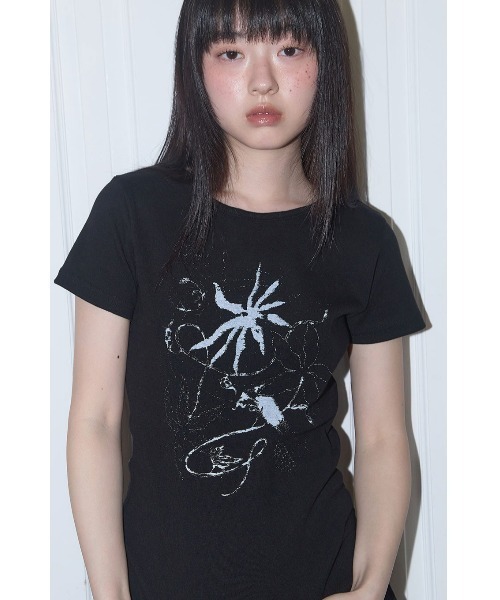 [FANCY CLUB] Tシャツ 半袖 BACK SLIT TEE (2color) A'GEM/9 × .kom 『FANCY CLUB/ファンシークラブ』 Back Slit