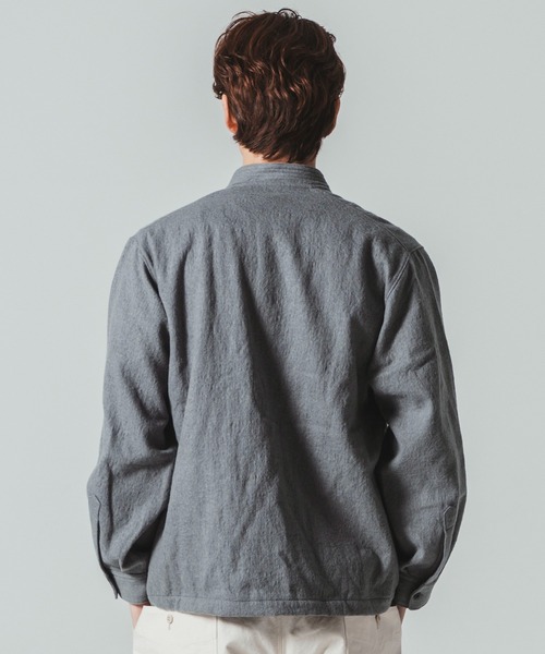 Jackman（ジャックマン）の「NEL BB Shirt（シャツ/ブラウス・メンズ・ネイビー/グレー/アイボリー・MEDIUM/LARGE）」の8枚目の写真