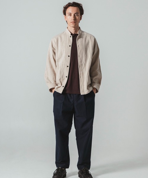 Jackman（ジャックマン）の「NEL BB Shirt（シャツ/ブラウス・メンズ・ネイビー/グレー/アイボリー・MEDIUM/LARGE）」の9枚目の写真