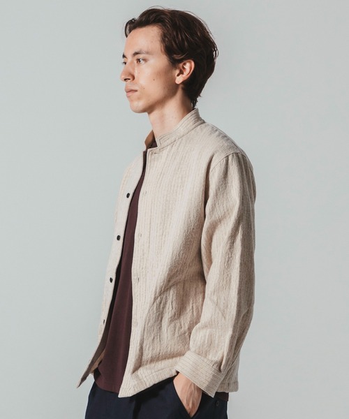 Jackman（ジャックマン）の「NEL BB Shirt（シャツ/ブラウス・メンズ・ネイビー/グレー/アイボリー・MEDIUM/LARGE）」の11枚目の写真