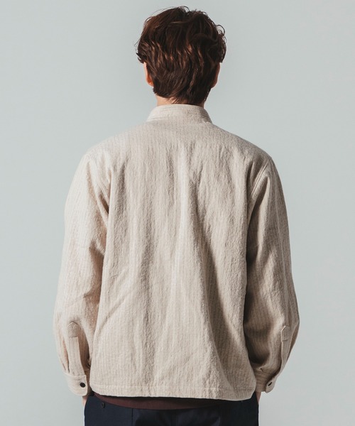 Jackman（ジャックマン）の「NEL BB Shirt（シャツ/ブラウス・メンズ・ネイビー/グレー/アイボリー・MEDIUM/LARGE）」の13枚目の写真