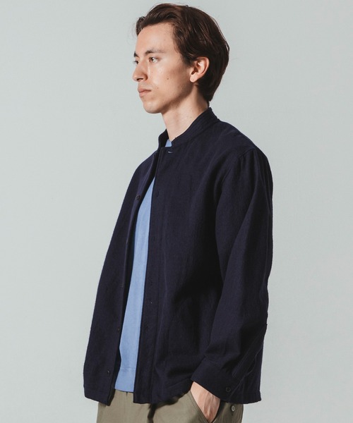 Jackman（ジャックマン）の「NEL BB Shirt（シャツ/ブラウス・メンズ・ネイビー/グレー/アイボリー・MEDIUM/LARGE）」の16枚目の写真