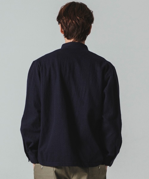 Jackman（ジャックマン）の「NEL BB Shirt（シャツ/ブラウス・メンズ・ネイビー/グレー/アイボリー・MEDIUM/LARGE）」の18枚目の写真