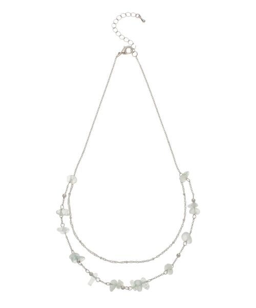 MERCURYDUO（マーキュリーデュオ）の「天然石2連ネックレス（ネックレス・レディース・ブラウン/ミント・FREE）」の3枚目の写真