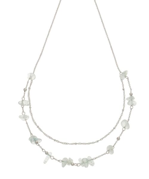 MERCURYDUO（マーキュリーデュオ）の「天然石2連ネックレス（ネックレス・レディース・ブラウン/ミント・FREE）」の4枚目の写真