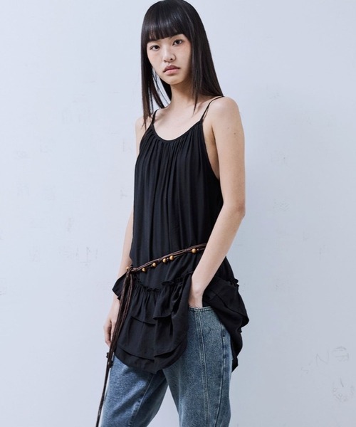 F.O.Online Store｜チュールフリルレイヤードワンピース