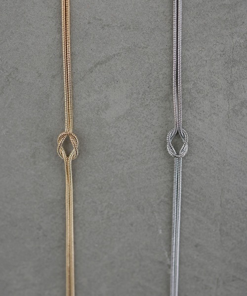 hellam(へラム)の「ノットデザイン ロングネックレス(ネックレス・レディース・シルバー/ゴールド・FREE)」の15枚目の写真