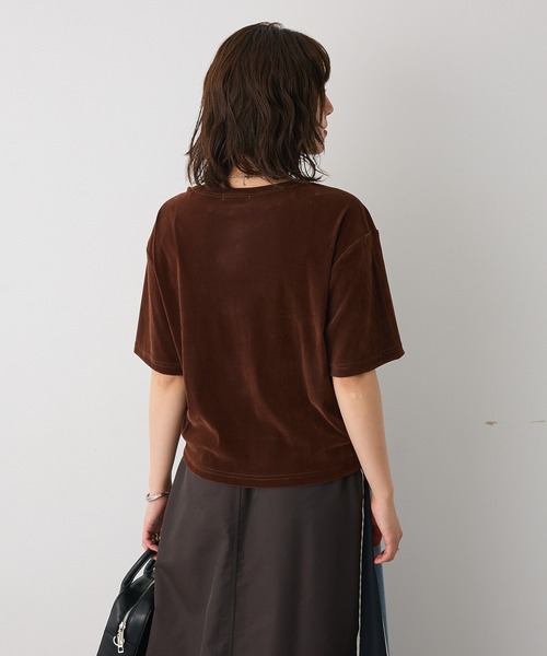 CRAFT STANDARD BOUTIQUE(クラフトスタンダードブティック)の「フロッキーチュールドロストプルオーバー◆(Tシャツ/カットソー・レディース・ブラウン/ライトブルー/グレー・FREE)」の20枚目の写真