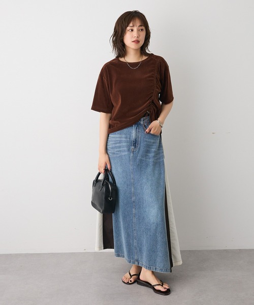 CRAFT STANDARD BOUTIQUE(クラフトスタンダードブティック)の「フロッキーチュールドロストプルオーバー◆(Tシャツ/カットソー・レディース・ブラウン/ライトブルー/グレー・FREE)」の19枚目の写真