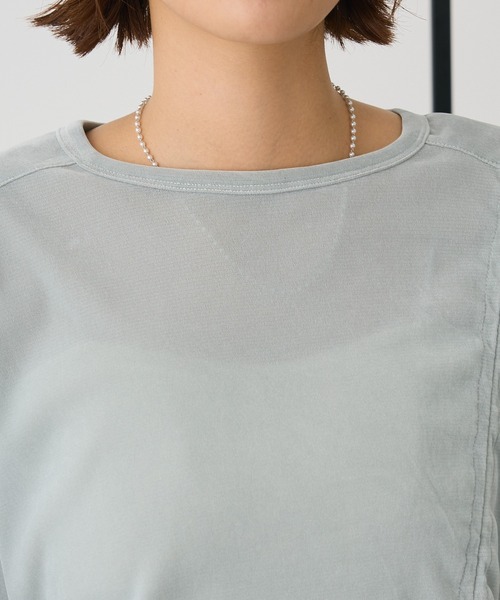 CRAFT STANDARD BOUTIQUE(クラフトスタンダードブティック)の「フロッキーチュールドロストプルオーバー◆(Tシャツ/カットソー・レディース・ブラウン/ライトブルー/グレー・FREE)」の15枚目の写真