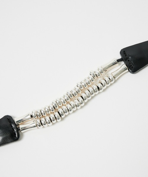 TOGA VIRILIS バングル ブレスレット TOGA VIRILIS バングル 「TOGA VIRILIS」Motif leather bangle