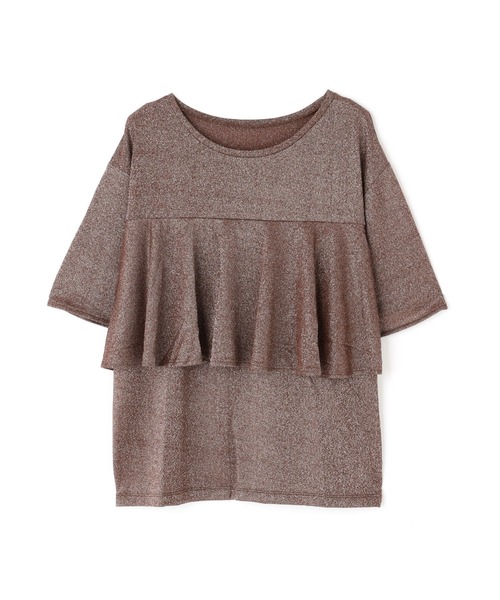N.(N. Natural Beauty Basic)(エヌエヌナチュラルビューティーベーシック)の「ラメドレープカットソー(Tシャツ/カットソー・レディース・ブラウン/グリーン系その他/オレンジ・MEDIUM)」の20枚目の写真