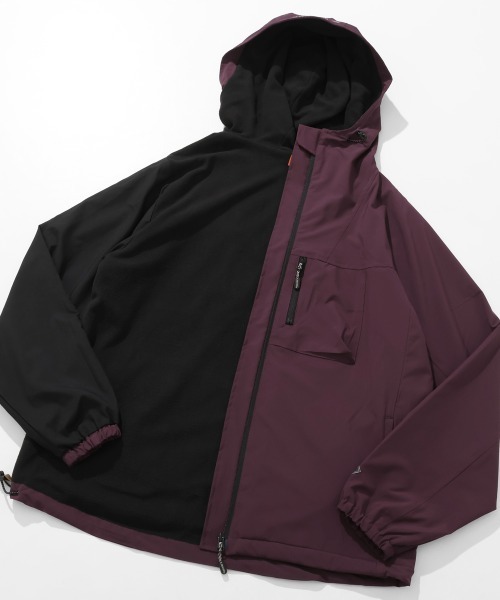 KRIFF MAYER(クリフメイヤー)の「【軽撥水・防汚・ストレッチ】アクティブフードジャケット(マウンテンパーカー・メンズ・カラフル/ブラック/グリーン/パープル/ベージュ・LARGE/X-LARGE/MEDIUM)」の9枚目の写真