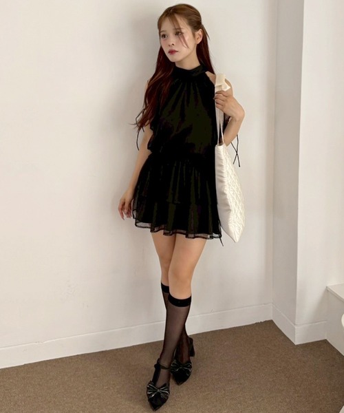 one after another NICE CLAUP(ワンアフターアナザーナイスクラップ)の「【LouLoumei】キルティングトートバッグ(トートバッグ・レディース・ブラック/アイボリー/ピンク・FREE)」の5枚目の写真