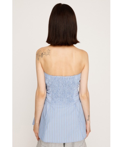 SLY(スライ)の「SHIRT DETAIL CAMI TOPS シャツディティール キャミ トップス 夏服 ノースリーブトップス(キャミソール・レディース・マルチ/ホワイト・FREE)」の15枚目の写真