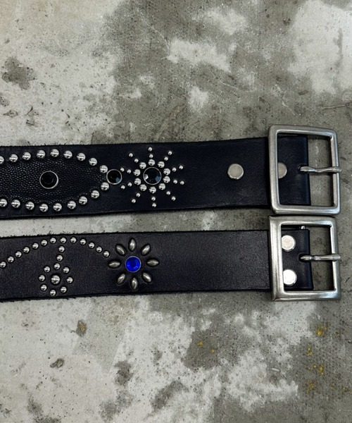 【完売品】スタッズベルト ブラックA’gem/エージェム HTC似 A'GEM/9 × .kom 『A'gem/エージェム』 スティングレースタッズベルト