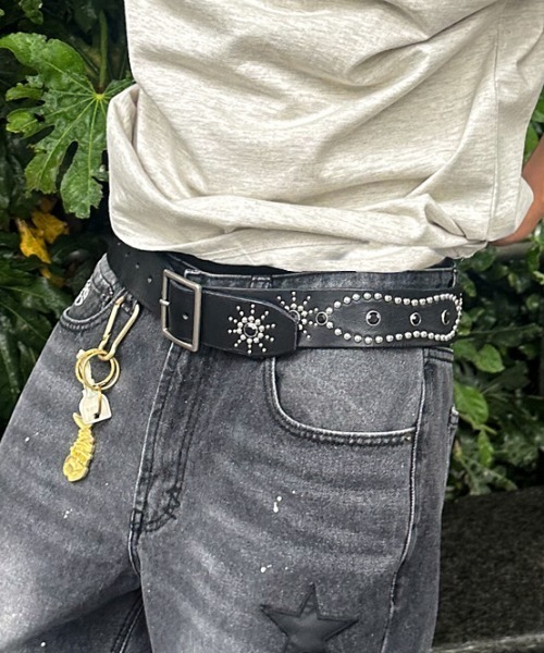 A'GEM/9 × .kom 『A'gem/エージェム』 スティングレースタッズベルト A