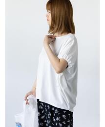 Lugnoncure | 【接触冷感】袖口ドロストトップス(Tシャツ/カットソー)