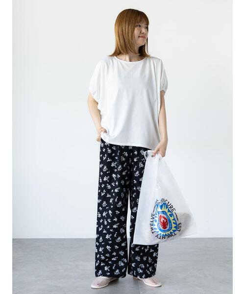 セール】【接触冷感】袖口ドロストトップス（Tシャツ/カットソー
