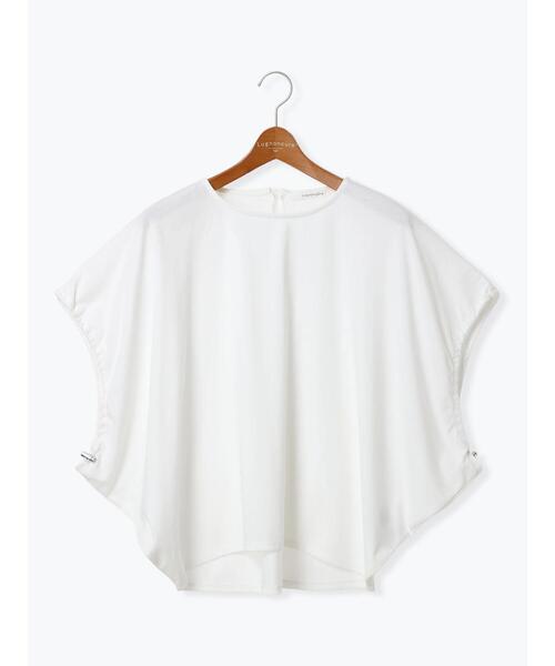 Lugnoncure(ルノンキュール)の「【接触冷感】袖口ドロストトップス(Tシャツ/カットソー・レディース・ブラック/オフホワイト/モカ・F)」の14枚目の写真