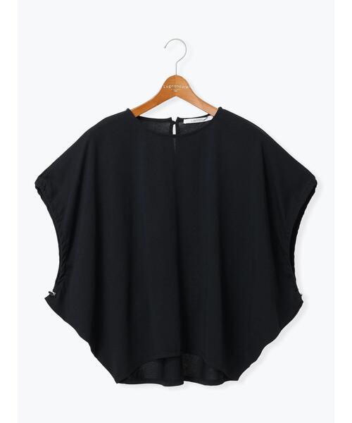 Lugnoncure(ルノンキュール)の「【接触冷感】袖口ドロストトップス(Tシャツ/カットソー・レディース・ブラック/オフホワイト/モカ・F)」の15枚目の写真