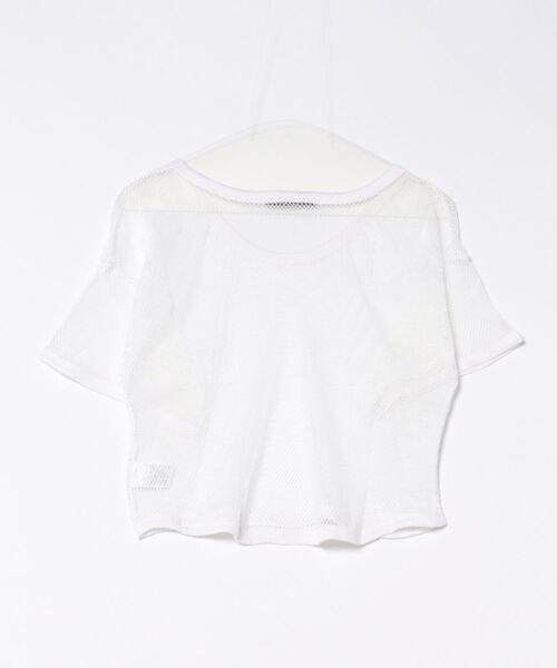 Ritzy(リッツィー)の「メッシュ プルオーバートップス(Tシャツ/カットソー・レディース・ホワイト/ブラック・FREE)」の5枚目の写真