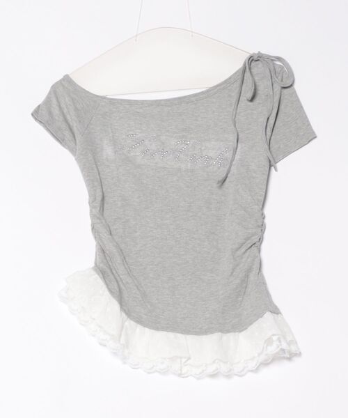tシャツ 「nmtc +」lettering cubic lace tee / 「エヌエムティーシープラス」レタリングキュービックレース半袖Tシャツ nmtc +】lettering cubic lace tee / 【エヌエムティーシー