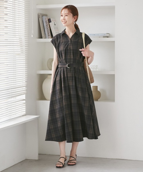 ROPE' PICNIC（ロペピクニック）の「ウエストタックチェックアソートワンピース（ワンピース・レディース・ブラック系その他/ブルー系その他/ネイビー・40/38/36）」の5枚目の写真