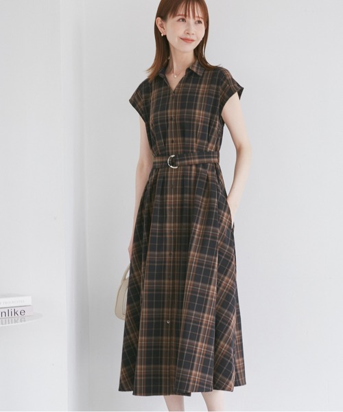 【新品】ロペピクニック　ウエストタックチェックアソートワンピース ROPÉ PICNIC(ロペピクニック) / ウエストタックチェックアソート
