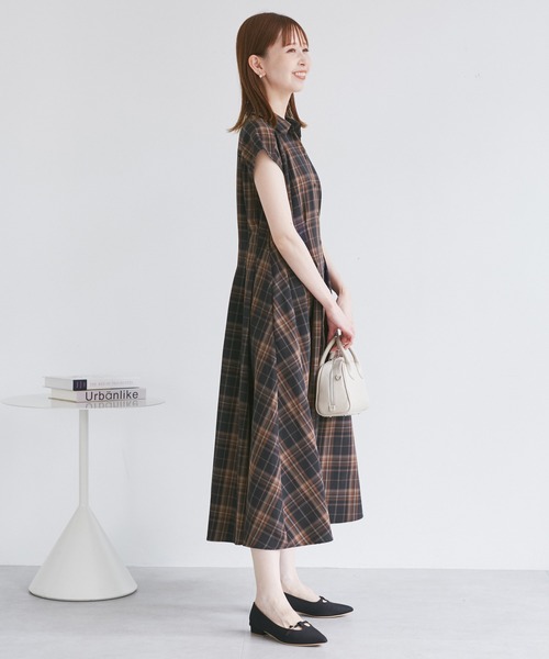 【新品】ロペピクニック　ウエストタックチェックアソートワンピース ウエストタックチェックアソートワンピース（ワンピース）｜ROPE