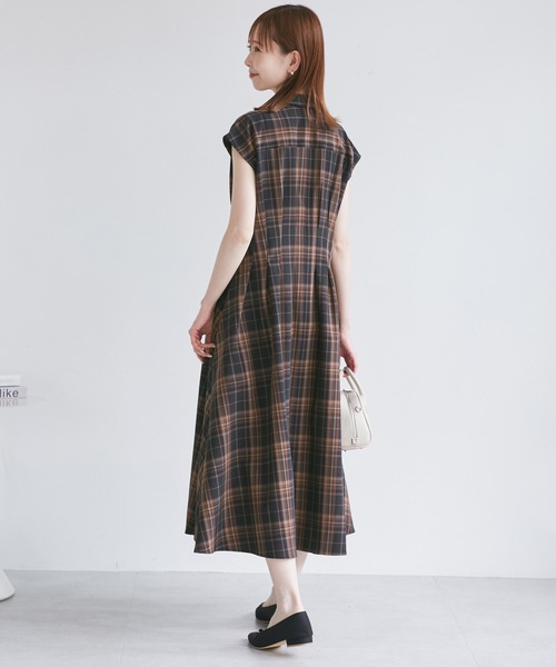 ロペピクニック　ウエストタックチェックアソートワンピース　Sサイズ ROPE' PICNIC ワンピース ウエストタックチェックアソート