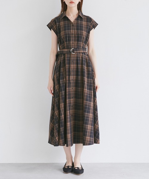 ROPE' PICNIC（ロペピクニック）の「ウエストタックチェックアソートワンピース（ワンピース・レディース・ブラック系その他/ブルー系その他/ネイビー・40/38/36）」の18枚目の写真