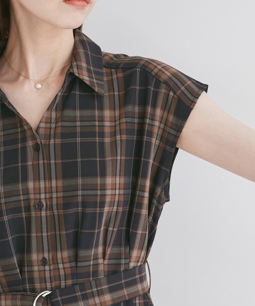 ROPE' PICNIC（ロペピクニック）の「ウエストタックチェックアソートワンピース（ワンピース・レディース・ブラック系その他/ブルー系その他/ネイビー・40/38/36）」の22枚目の写真