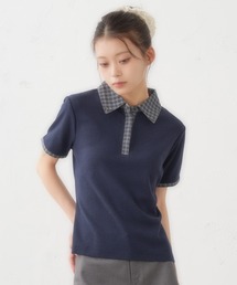 FCMM(GtV[GG)PLAID PATTERN POLO SHIRTS / `FbN|Vc(|Vc)