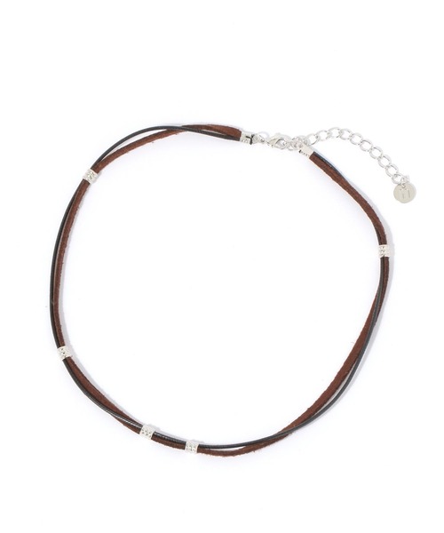 niko and...（ニコアンド）の「2連コードチョーカー（チョーカー・レディース・ベージュ/ブラウン・0）」の2枚目の写真