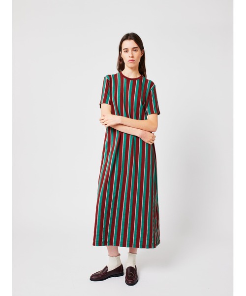 BOBO CHOSES(ボボショーズ)の「Striped midi dress(ワンピース・レディース・マルチ・S/M/XS/L/XL)」の1枚目の写真