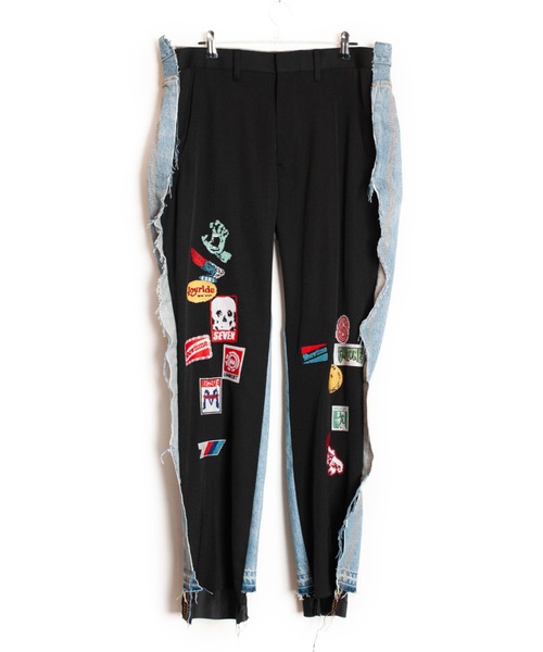 SEVESKIG（セヴシグ）の「SEVESKIG/セブシグ/切り替えPANT_PT-SV-NRS-1006（その他パンツ・メンズ・ブラック/インディゴブルー・SMALL/MEDIUM/LARGE/X-LARGE）」の2枚目の写真