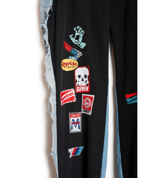 SEVESKIG（セヴシグ）の「SEVESKIG/セブシグ/切り替えPANT_PT-SV-NRS-1006（その他パンツ・メンズ・ブラック/インディゴブルー・SMALL/MEDIUM/LARGE/X-LARGE）」の4枚目の写真